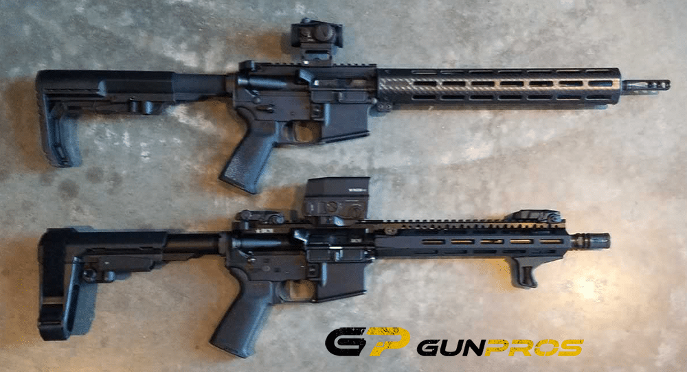 Faxon FX5500 Ultralight AR-15 14.5 in Barrel with perm Muzzle Brake and BCM 11.5 in Barrel Upper, Custom Lower AR-15 Pistol