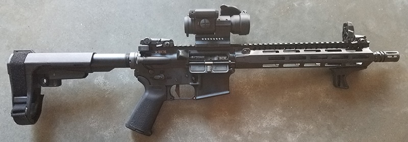 AR Pistol With Aimpoint Pro