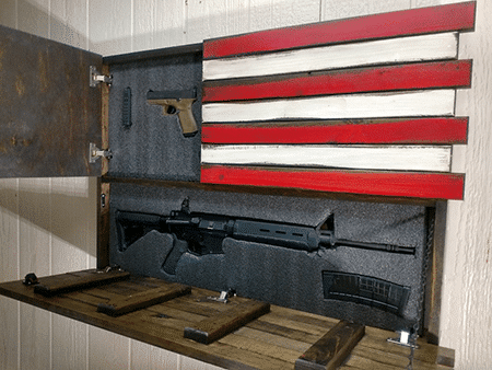 Liberty Home Concealment American Flag Hidden Gun Compartment