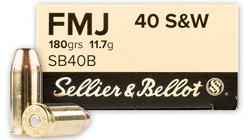 Sellier & Bellot 40 S&W 180 Grain FMJ