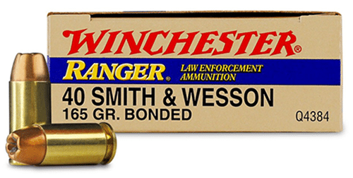 Winchester Ranger Bonded 40 S&W 165 Grain JHP