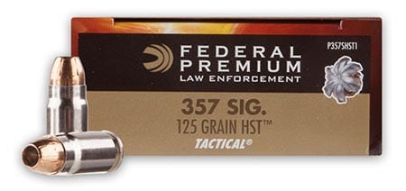 Federal 357 SIG Tactical LE 125 Grain HST JHP