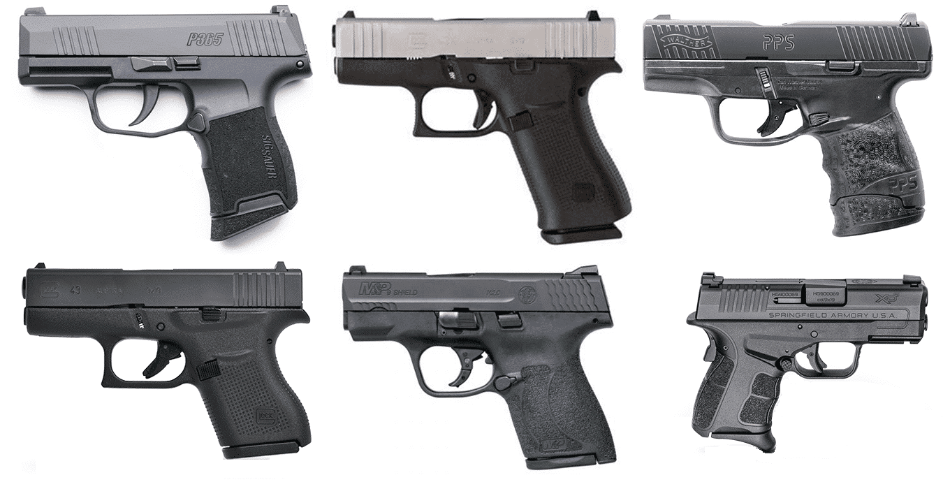 best 9mm single stack subcompact pistols for concealed carry
