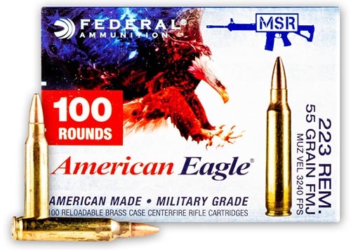 Federal 55 Grain 223 Ammo