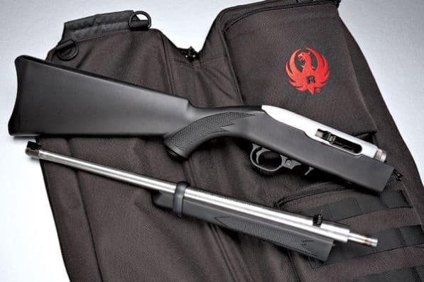 Ruger 10-22 Takedown with Case Separated