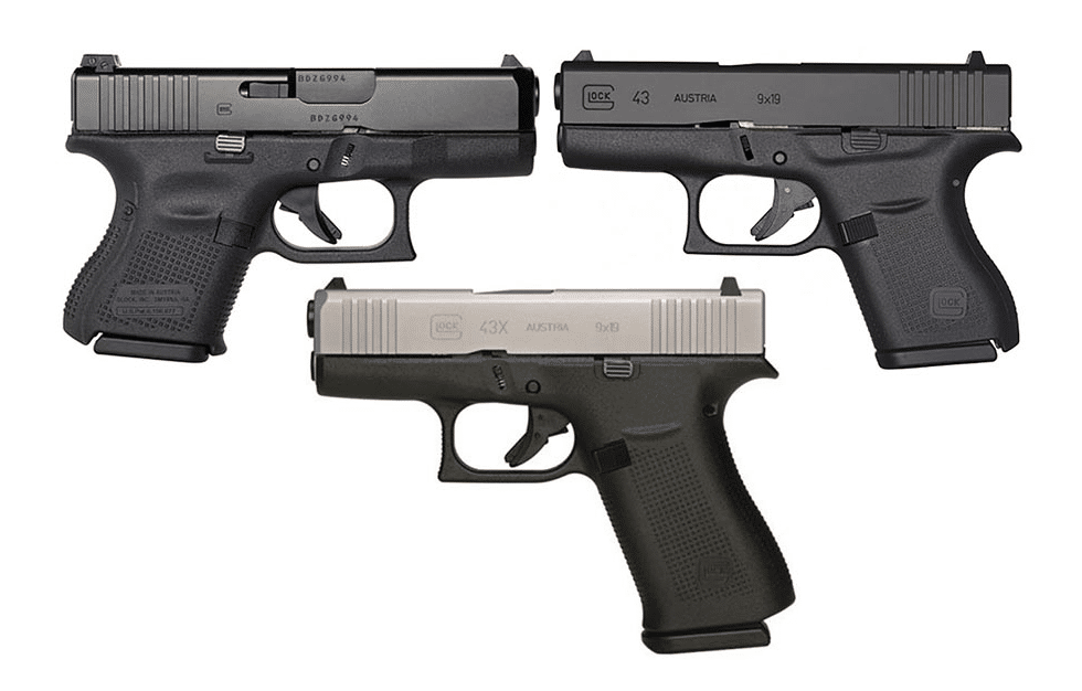 Glock 26 vs 43 and 43X Comparison: Choosing a Concealed Carry.