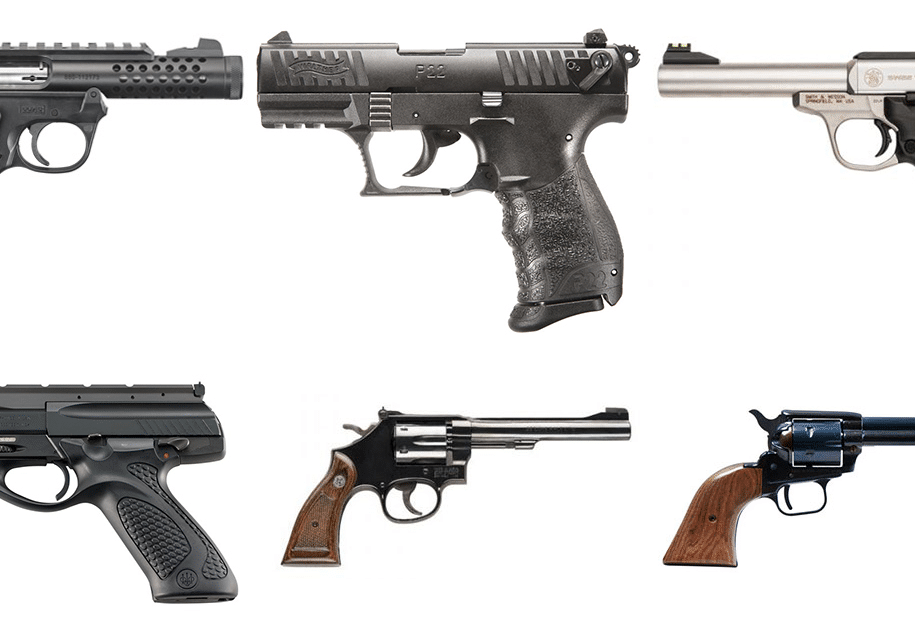 Best 22 Pistols and Revolvers
