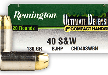Remington Ultimate Defense 40 S&W 180 Grain BJHP